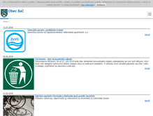Tablet Screenshot of obecbac.sk